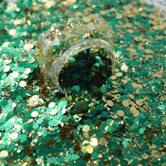 Prism Party Glitter | Teal/Silver - Glitz Your Life