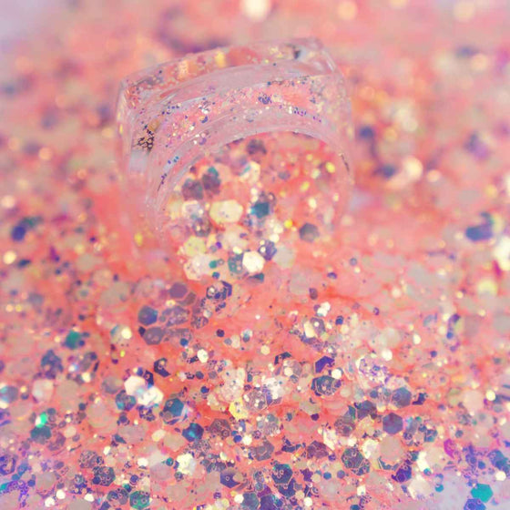Radiant Rave Glitter | Peach - Glitz Your Life