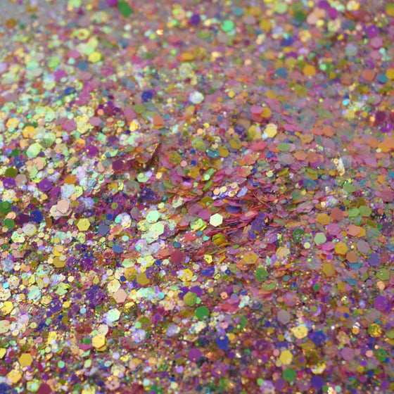 Rainbow Ripple Confetti Glitter | Pink/Multicolor - Glitz Your Life