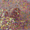 Rainbow Ripple Confetti Glitter | Pink/Multicolor - Glitz Your Life